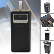 Портативний зарядний пристрій з LED-дисплеєм та ліхтариком Borofone DBT35B 50000 mAh