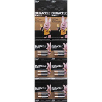 Пальчикова батарея на 1,5V по 2 штуки на блістері Duracell LR-03 ААА в упаковці 12 шт