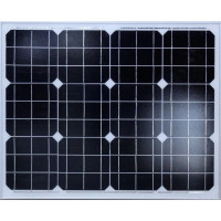Монокристалічна сонячна панель Solar board 50W 18V 63x58x3 см З щупами
