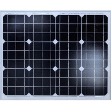 Монокристалічна сонячна панель Solar board 50W 18V 63x58x3 см З щупами