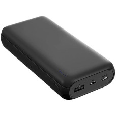 Універсальна швидка мобільна батарея Power Bank DX382 20000mAh Зовнішній акумулятор чорного кольору