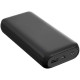 Універсальна швидка мобільна батарея Power Bank DX382 20000mAh Зовнішній акумулятор чорного кольору