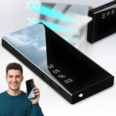 Power Bank 10000mAh із двома USB-виходами, LED-ліхтариком та LCD-дисплеєм 1012