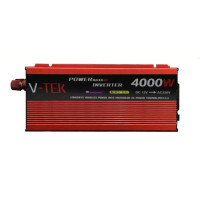 Автомобільний інвертор перетворювач напруги V-TEK 4000W з LED-екраном розеткою і usb роз'ємом