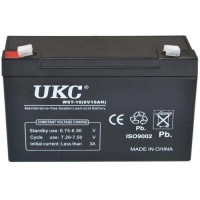 Акумулятор свинцево-кислотний UKC Battery WST-10 6V 10A Акумуляторна батарея з герметичним корпусом