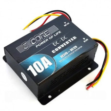Перетворювач напруги 5CORE DC-DC 24V-12V 10A Автомобільний інвертор Чорний
