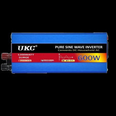 Перетворювач напруги UKC 600W 12v AC-DC Інвертор із чистою синусоїдою