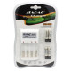 Комплект зарядний пристрій АА JIABAO JB-212 з 4 Акумуляторами Ni-MH AA 1.2V 2500mAh Ni-MH 1.2V 2500mAh