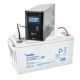 Комплект резервного живлення UPS Ritar RTSW-600 LCD + Акумулятор гелевий АКБ GEL 65A