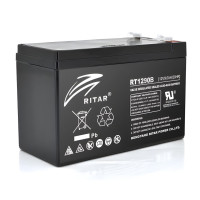 Акумуляторна батарея для джерела безперебійного живлення Ritar RT1290 12V 9Ah Акумулятор для ДБЖ