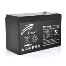 Акумуляторна батарея для джерела безперебійного живлення Ritar RT1290 12V 9Ah Акумулятор для ДБЖ
