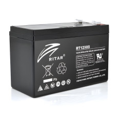 Акумуляторна батарея для джерела безперебійного живлення Ritar RT1270 12V 7Ah Акумулятор для ДБЖ