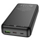 Портативний зарядний пристрій PowerBank на 20000 mAh Hoco J87A Зовнішній акумулятор високої ємності Чорний