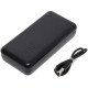 Портативний зарядний пристрій PowerBank на 20000 mAh Hoco J87A Зовнішній акумулятор високої ємності Чорний