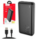 Портативний зарядний пристрій PowerBank на 20000 mAh Hoco J87A Зовнішній акумулятор високої ємності Чорний