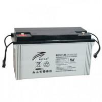 Акумуляторна батарея AGM Ritar DC12-120 12V на 120Ah Gray Case для джерела безперебійного живлення