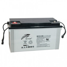 Акумуляторна батарея AGM Ritar DC12-120 12V на 120Ah Gray Case для джерела безперебійного живлення