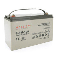 Акумулятор для ДБЖ AGM MAKELSAN 6-FM-100 12V на 100Ah Gray Case Q1 Акумуляторна батарея