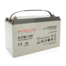 Акумулятор для ДБЖ AGM MAKELSAN 6-FM-100 12V на 100Ah Gray Case Q1 Акумуляторна батарея
