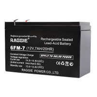 Свинцево-кислотний акумулятор для безперебійного живлення  RAGGIE 12 V 7.2 Ah Акумуляторна батарея для ДБЖ