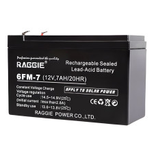 Свинцево-кислотний акумулятор для безперебійного живлення  RAGGIE 12 V 7.2 Ah Акумуляторна батарея для ДБЖ