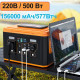 Туристична сонячна станція A-520C 220V з USB та Type-C на 15600 mAh 500W