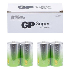 Комплект з 2 лужних батарейок GP Super Alkaline 1,5V LR14 14A21-S2 GP-217814 Упаковка 2 шт.