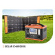 Портативна зарядна станція 300W 30Ah 2x220V/3xUSB із сонячною панеллю 60 W