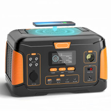 Портативна електростанція з виходами та розетками USB Type-C DC на 650 W та ліхтариком 171000мА·ч Wimpex WX1438