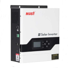 Багатофункціональний гібридний інвертор MUST PV18-3224VPM на 3200W 24V зі струмом заряду 60A, 160-275V MPPT