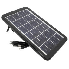 Сонячна панель з універсальним зарядним кабелем Cclamp CL-630 Solar 3W 6V Портативна сонячна панель