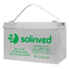 Акумулятор гелевий SOLINVED 100-12 GEL 12V на 100 Ah Акумулятор гелевий резервного живлення