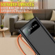 Power Bank 50000 mAh з 4 USB-портами, ліхтариком і дисплеєм