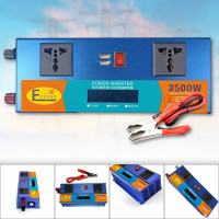 Автомобільний інвертор 3500W з USB та двома розетками 12V-220V LCD SMART