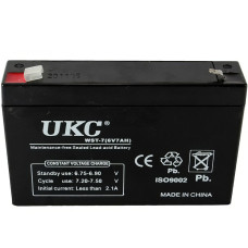 Акумулятор гелевий UKC WST-7 6V 7Ah Акумуляторна батарея з герметичним корпусом
