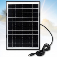 Портативна сонячна панель 7W з виходом Type-C та захистом IP65 HA-52