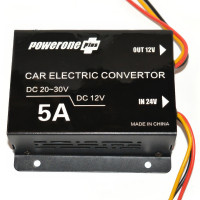 Інвертор для автомобільних акумуляторів PowerOne Plus DC-DC 24v-12v 5A Автомобільний інвертор
