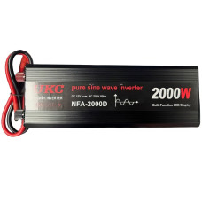 Інвертор для автомобільних акумуляторів UKC 12V 220V 2000W Перетворювач напруги Чиста синусоїда