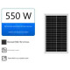 Високопродуктивна сонячна панель SOLAR PANEL 550W Монокристалічна сонячна батарея