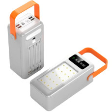Портативний зарядний пристрій з ліхтариком та набором кабелів Hoco JA87A Power Bank на 60 000 mAh