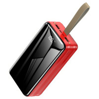 Портативний зарядний пристрій з ліхтариком та набором кабелів Power Bank на 50 000 mAh з дисплеєм
