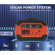 Система генератора сонячної енергії EP-0128C 220V 100W C сонячною панеллю 15V 13W та 3 лампочками в комплекті