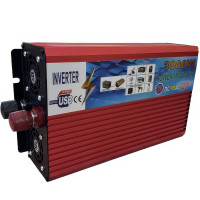 Перетворювач напруги інвертор Power 3000 Вт 12-220V Автомобільний перетворювач