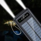 Портативний зарядний пристрій із сонячною панеллю та набором кабелів Power Bank на 30 000 mAh з дисплеєм