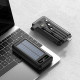 Портативний зарядний пристрій із сонячною панеллю та набором кабелів Power Bank на 30 000 mAh з дисплеєм
