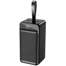 Портативний зарядний пристрій Power Bank з ліхтариком KP PD-80 80000 mAh 3USB Type-C Lightning Чорний