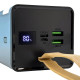 Портативний зарядний пристрій Power Bank із ліхтариком дисплеєм та швидкою зарядкою TUGII-Y55 50000 mAh Чорний