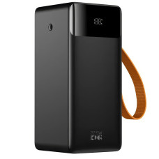 Портативний зарядний пристрій Power Bank з дисплеєм та швидкою зарядкою KP KPG-508 50000 mAh Чорний