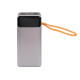 Портативний зарядний пристрій Power Bank з дисплеєм та швидкою зарядкою KP KPG-507 50000 mAh Сірий