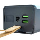 Портативний зарядний пристрій Power Bank із ліхтариком дисплеєм та швидкою зарядкою TUGII-Y54 40000 mAh Чорний
